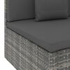 vidaXL 10 Piece Garden Lounge Set with Cushions Poly Rattan Grey