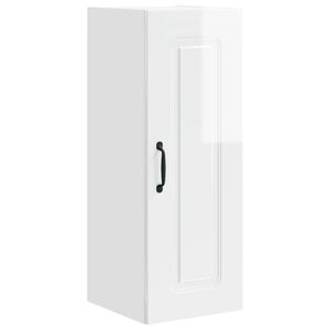 vidaXL Dishwasher Panel Kalmar High Gloss White 30 x 31 x 80 cm