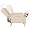 vidaXL Reclining Chair Cream Fabric