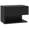 vidaXL Wall-mounted Bedside Cabinets 2 pcs Black