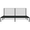 vidaXL Metal Bed Frame without Mattress with Headboard Black 180x200cm