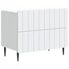 vidaXL Bedside Cabinet White 62 x 34.5 x 49.5 cm Engineered Wood