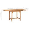 vidaXL 7 Piece Garden Dining Set Solid Teak Wood