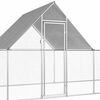 vidaXL Chicken Coop 14x2x2 m Galvanised Steel
