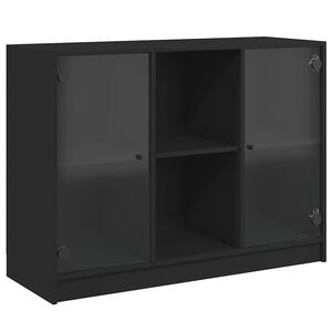 vidaXL Sideboard Black 102x37x75,5 cm Engineered Wood