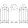vidaXL Plant Rack | Set of 3 | Black | Iron | 40x100 cm | Rustic Plant Racks