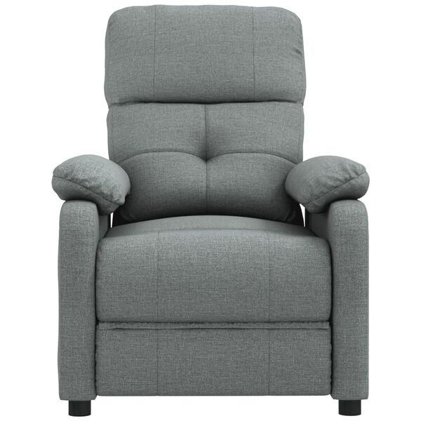 vidaXL Recliner Chair Dark Grey Fabric