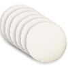 vidaXL Throw Pillow 6 pcs HEERLEN White Dia. 40 cm Fabric