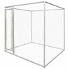 vidaXL Dog Kennels Silver 192 x 192 x 195 cm Galvanised steel