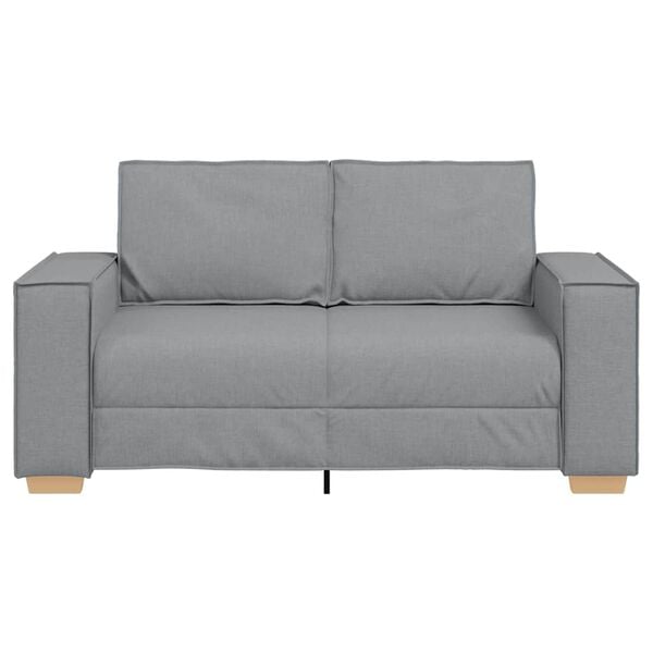 vidaXL 2-Seater Sofa Light Grey 160x78x84 cm Fabric