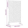 vidaXL Privacy Screen Anthracite 100 x 50 x 180 cm Steel