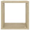 vidaXL Wall Cube Shelves 4 pcs Sonoma Oak 26x15x26 cm