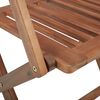 vidaXL Folding Garden Chairs 8 pcs with Cushions Solid Acacia Wood