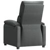 vidaXL Recliner Chair Dark Grey Fabric