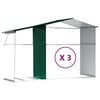 vidaXL Garden Shed Green 277x365.5x179 cm Galvanised Steel