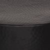 vidaXL Coffee Table Hammered Aluminium &Oslash; 50x30 cm Black