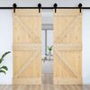 vidaXL Door NARVIK Natural 70 x 210 cm Solid Pine Wood