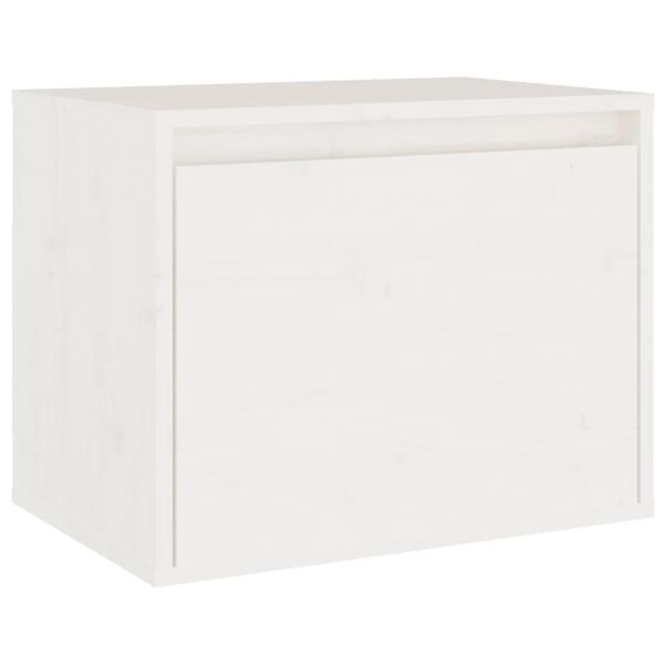 vidaXL Wall Cabinet White 45x30x35 cm Solid Pinewood