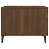 vidaXL Coffee Tables with Metal Legs 2 pcs Brown Oak 50x50x40 cm