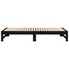 vidaXL Pull-out Day Bed without Mattress Black 2x(90x190) cm