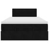 vidaXL Ottoman Bed with Mattress Black King Single Velvet