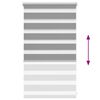 vidaXL Zebra blind 50.9x100 cm Fabric Width 46.7 cm grey