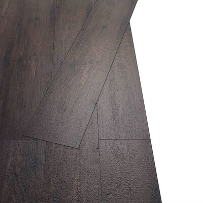 vidaXL Self-adhesive PVC Flooring Planks 5.02 m² 2 mm Dark Brown