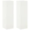 vidaXL Plant Stand 2 pcs White 30 x 30 x 100 cm Steel