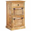 vidaXL 4-Layer Shoe Cabinet with Drawer Solid Reclaimed Wood