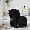 vidaXL Stand up Massage Recliner Chair Black Faux Leather