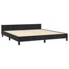vidaXL Bed Frame without Mattress Black 152x203 cm Queen Velvet