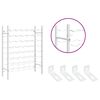 vidaXL Wine Rack for 48 Bottles White Metal