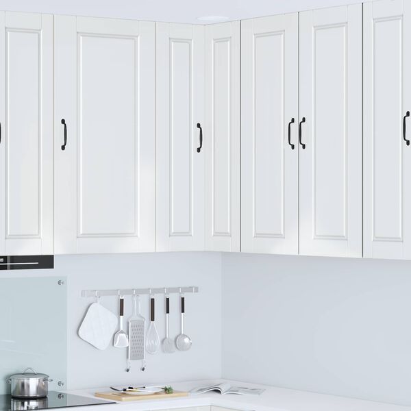 vidaXL Kitchen Cabinet with Shelf High Gloss White 57 x 57 x 100 cm