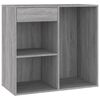 vidaXL Cosmetic Cabinet Grey Sonoma 80x40x75 cm Engineered Wood