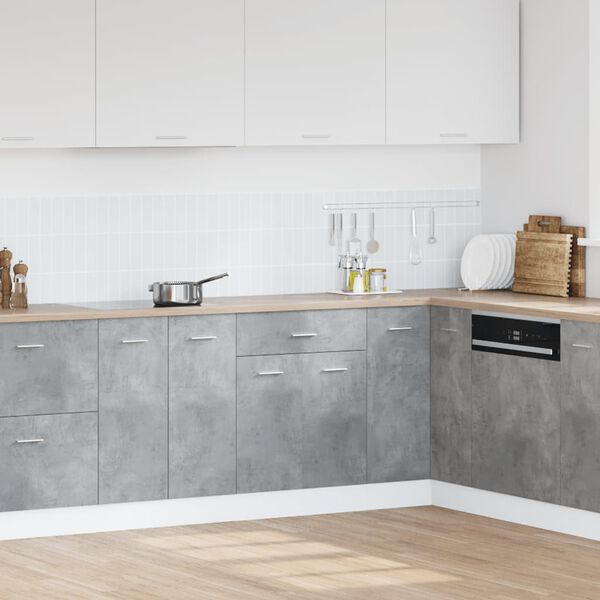 vidaXL Drawer Bottom Cabinet Lyon Concrete Grey 60x46x81.5 cm Engineered Wood