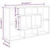 vidaXL Wall Shelf White 85x16x52.5 cm Engineered Wood