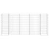 vidaXL H-Shaped Gabion Planter Steel Wire 260x40x120 cm