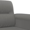 vidaXL 2 Piece Sofa Set with Pillows Dark Grey Microfibre Fabric