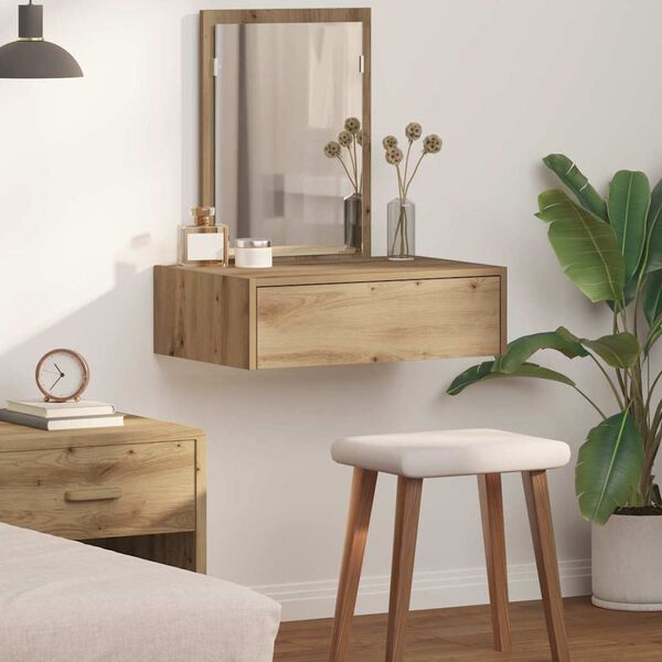 vidaXL Dressing Table Brown 60 x 40 x 70 cm Engineered Wood
