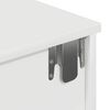 vidaXL Wall Shelf with Drawers White 80x34x17 cm Engineered Wood