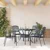 vidaXL Garden Chair 4 pcs Anthracite 56 x 65 x 89 cm Steel