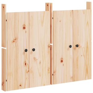 vidaXL Outdoor Kitchen Doors 2 pcs 50x9x82 cm Solid Wood Pine