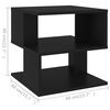 vidaXL Side Table Black 40x40x40 cm Engineered Wood