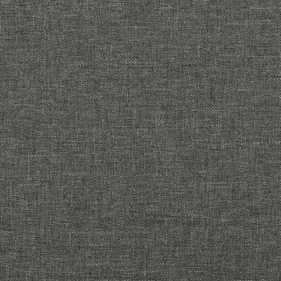 vidaXL Bed Frame with Headboard Dark Grey 153x203 cm Queen Fabric
