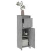 vidaXL Bathroom Cabinet Concrete Grey 30x30x95 cm Engineered Wood