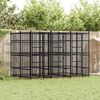 vidaXL Outdoor Dog Kennel Steel 7.37 m&sup2;