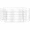 vidaXL Gabion Raised Bed Galvanised Iron 120x50x50 cm