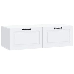vidaXL Wall-Mounted TV Cabinet White 98 x 41 x 30 cm Engineered Wood