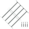 Adjustable Security Grille for Windows with 4 Crossbars 500-650 mm