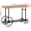 vidaXL Console Table 112x36x76 cm Solid Wood Mango and Iron